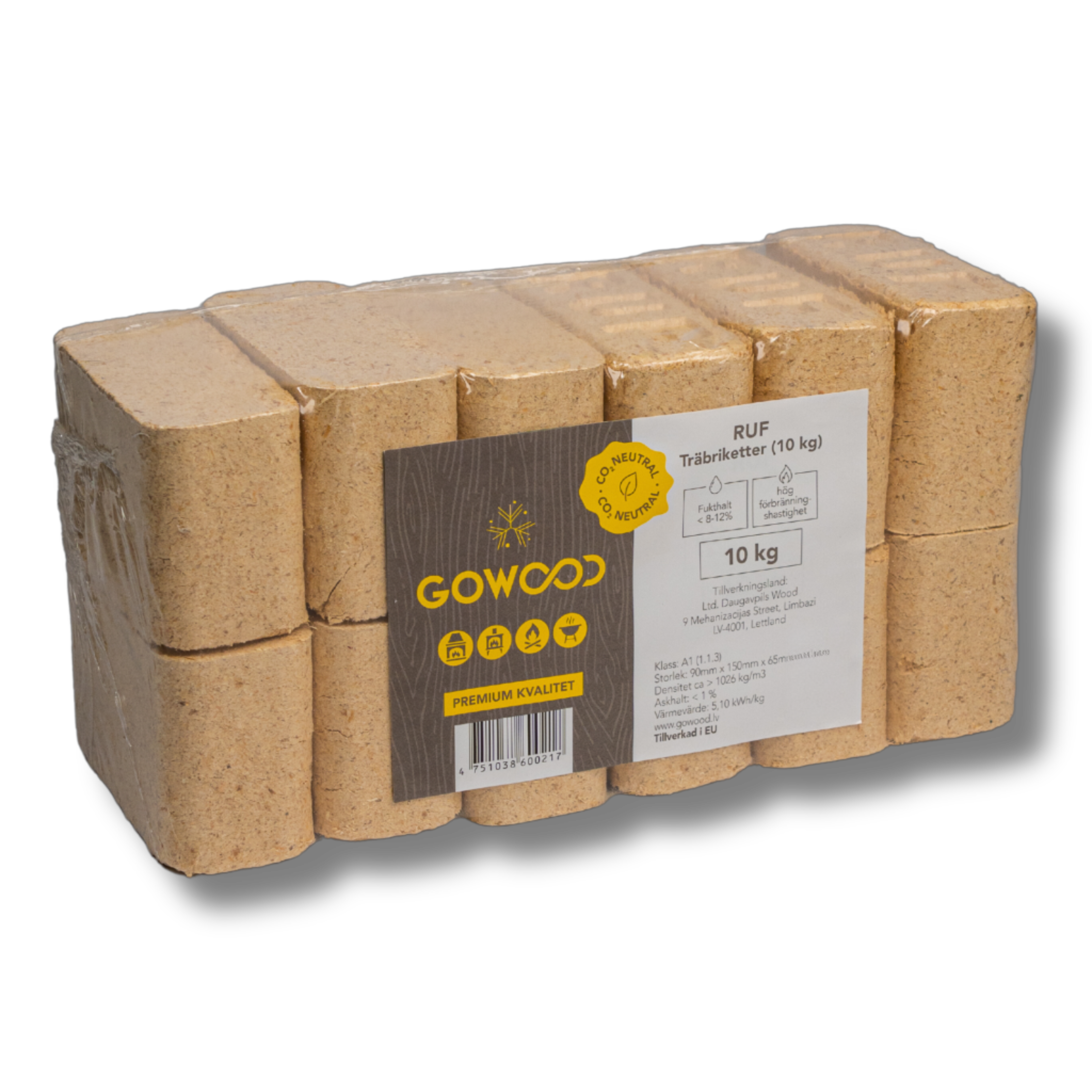 RUF Briketes, 96 x 10 kg