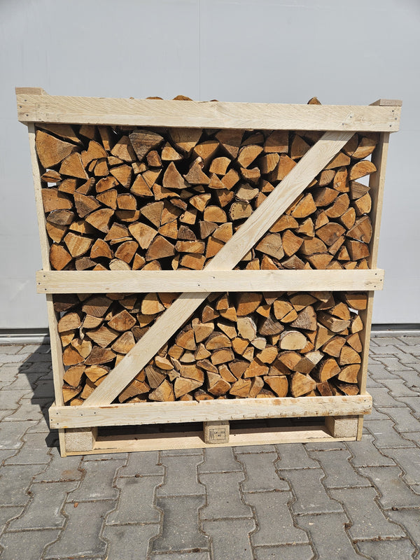 Kaltēta alkšņa un bērza malka kastē (39 cm pagales) - 1 m3 krauts